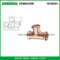 Copper Equal Press Tee für Heizsystem (AV8053)